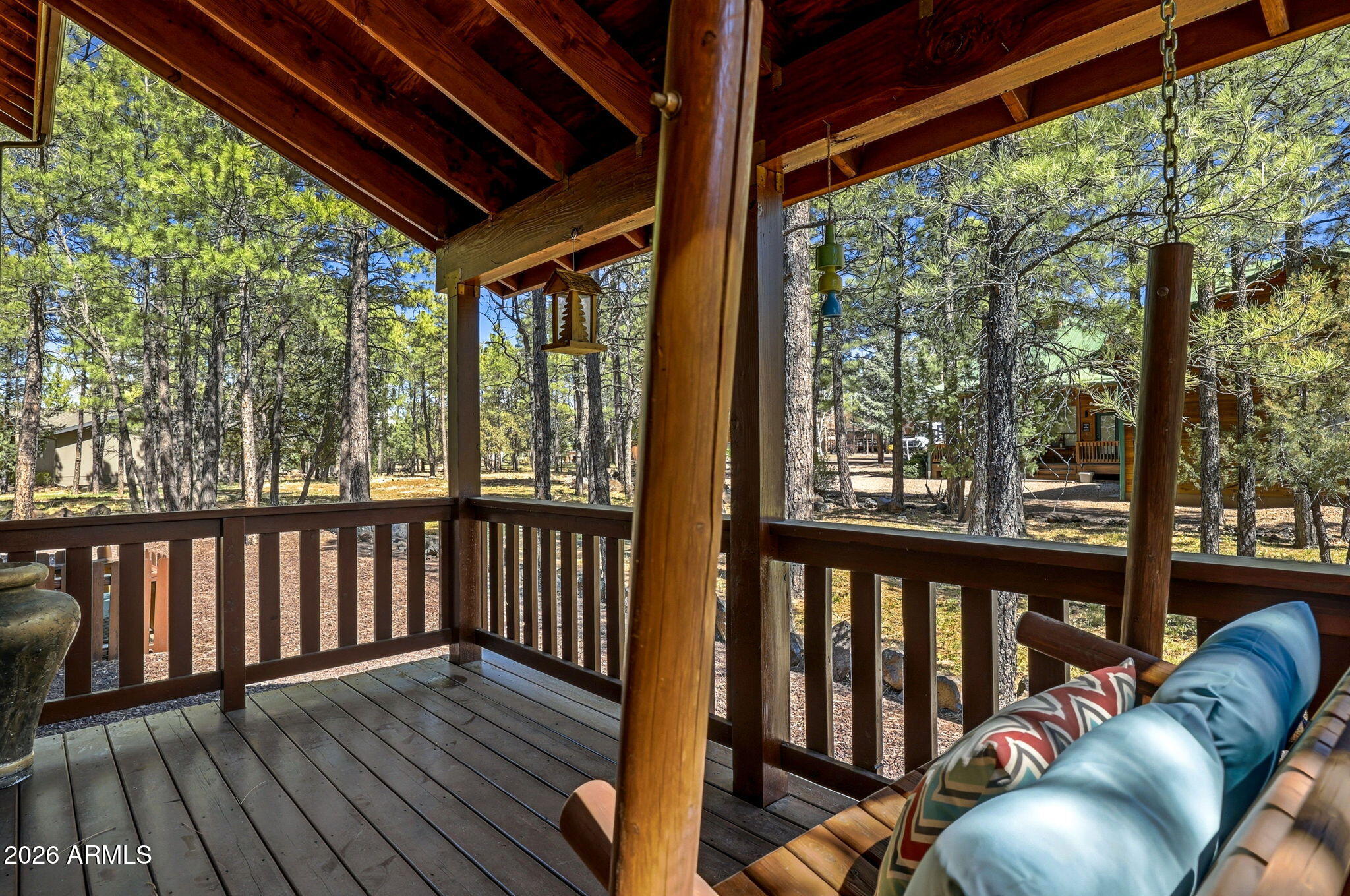 826 Pine Creek Circle Lakeside, AZ 85929 - Photo 17 of 63 a view of balcony with wooden floor