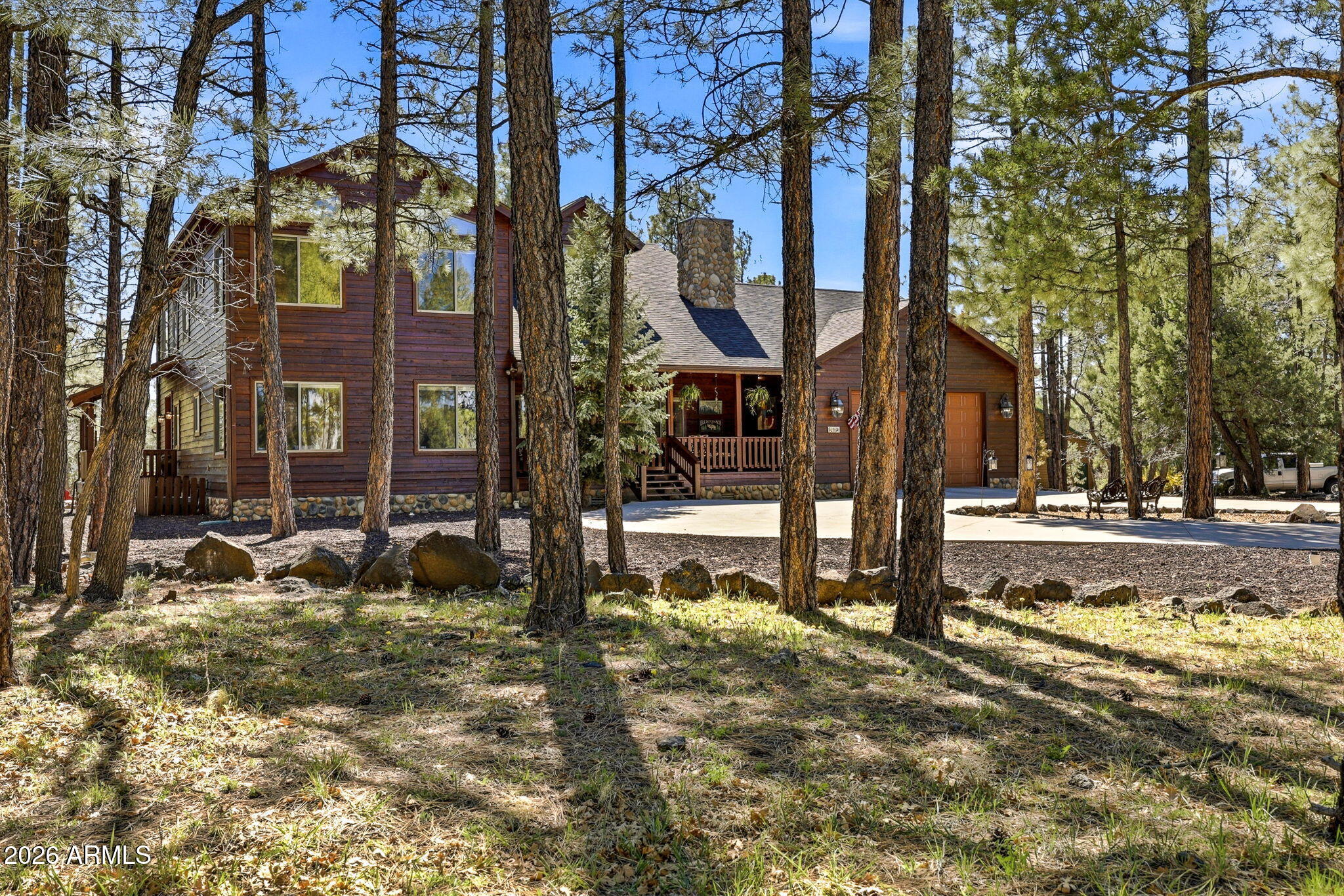 826 Pine Creek Circle Lakeside, AZ 85929 - Photo 44 of 63 a view of a park with snow on the roadside
