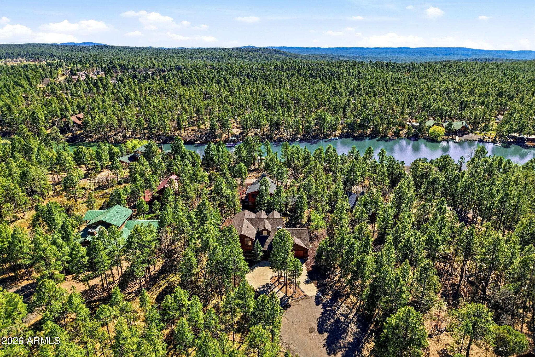 826 Pine Creek Circle Lakeside, AZ 85929 - Photo 50 of 63 Drone to Lake