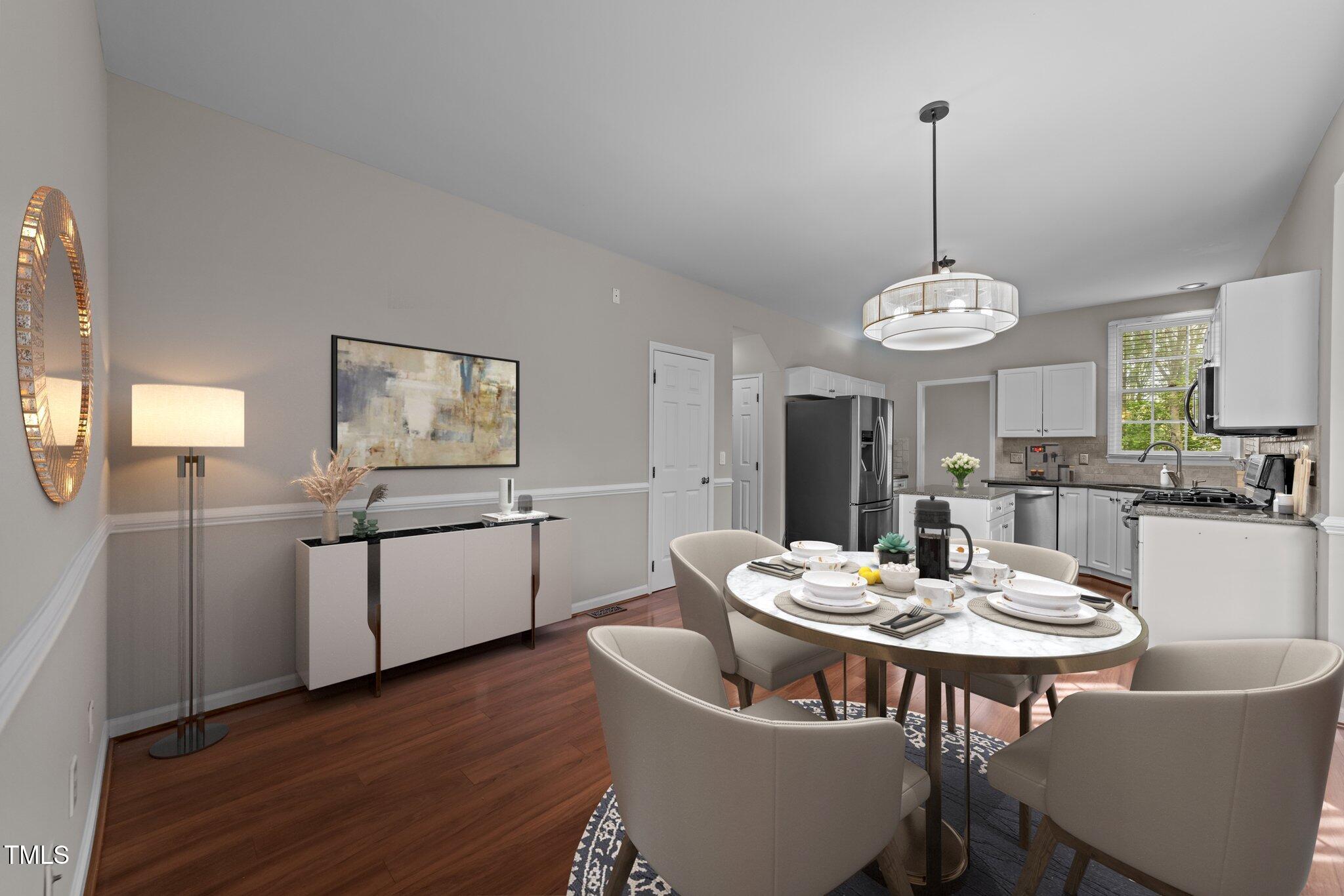 5301 Tilford Lane Raleigh, NC 27613 - Photo 15 of 42 Breakfast area is virtually staged