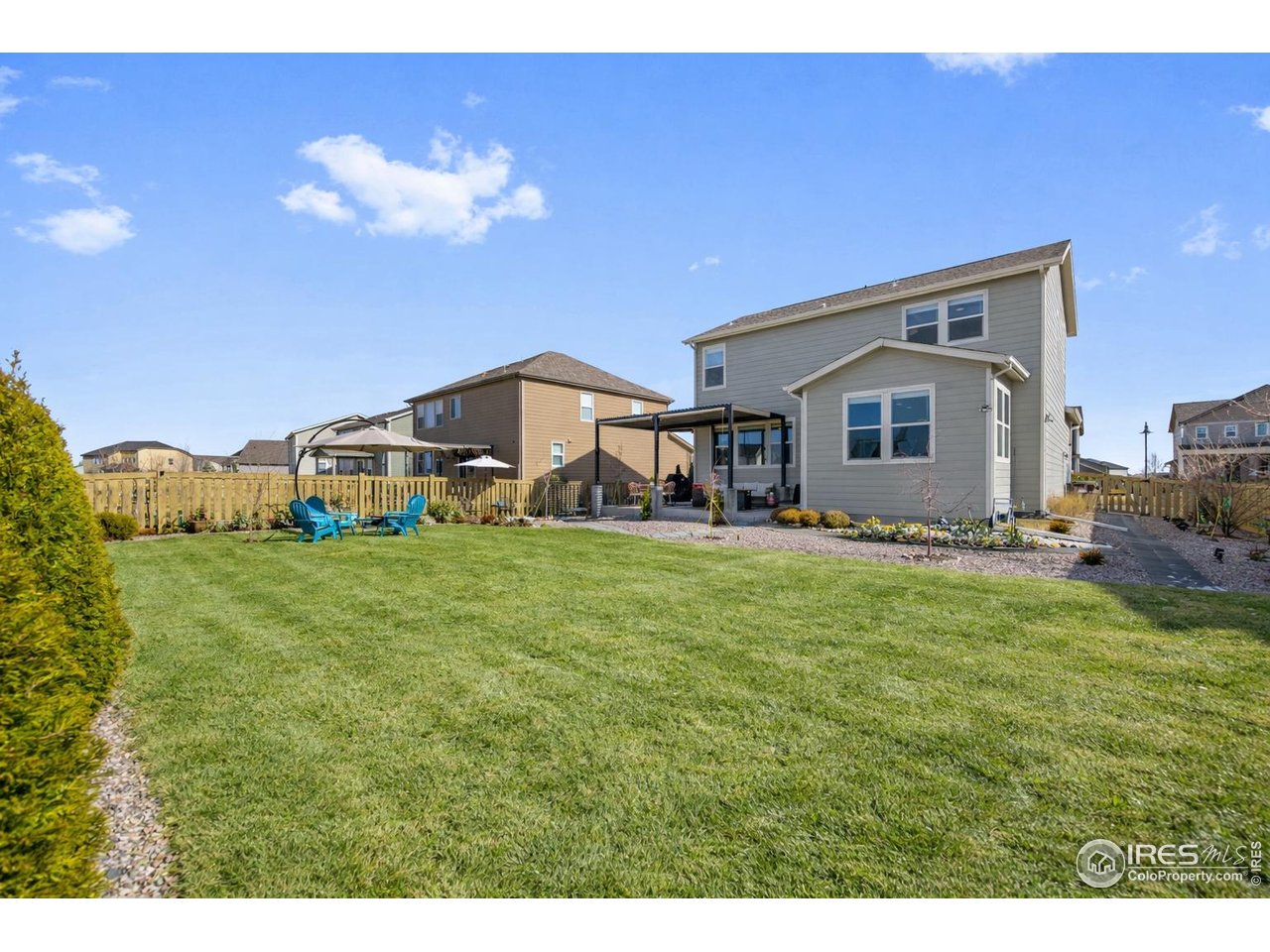 5247 Alberta Falls Street Timnath, CO 80547 - Photo 34 of 43 Spacious backyard where you can play soccer!