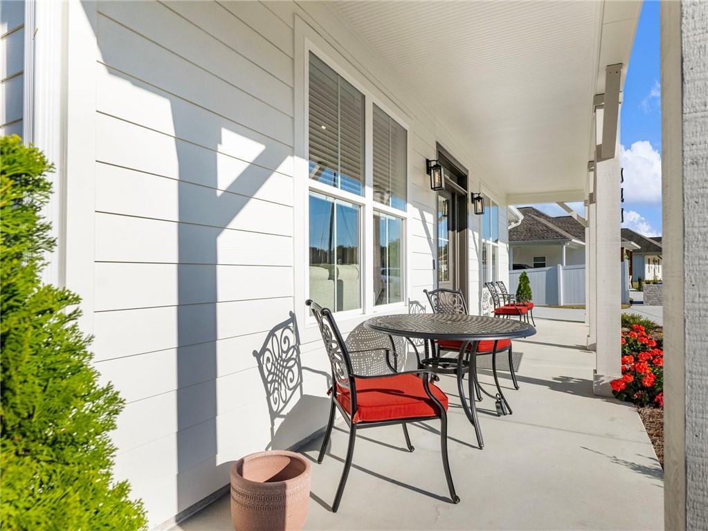 232 Campbell Street Cleveland, GA 30528 - Photo 26 of 37 a building outdoor space with patio furniture and potted plants