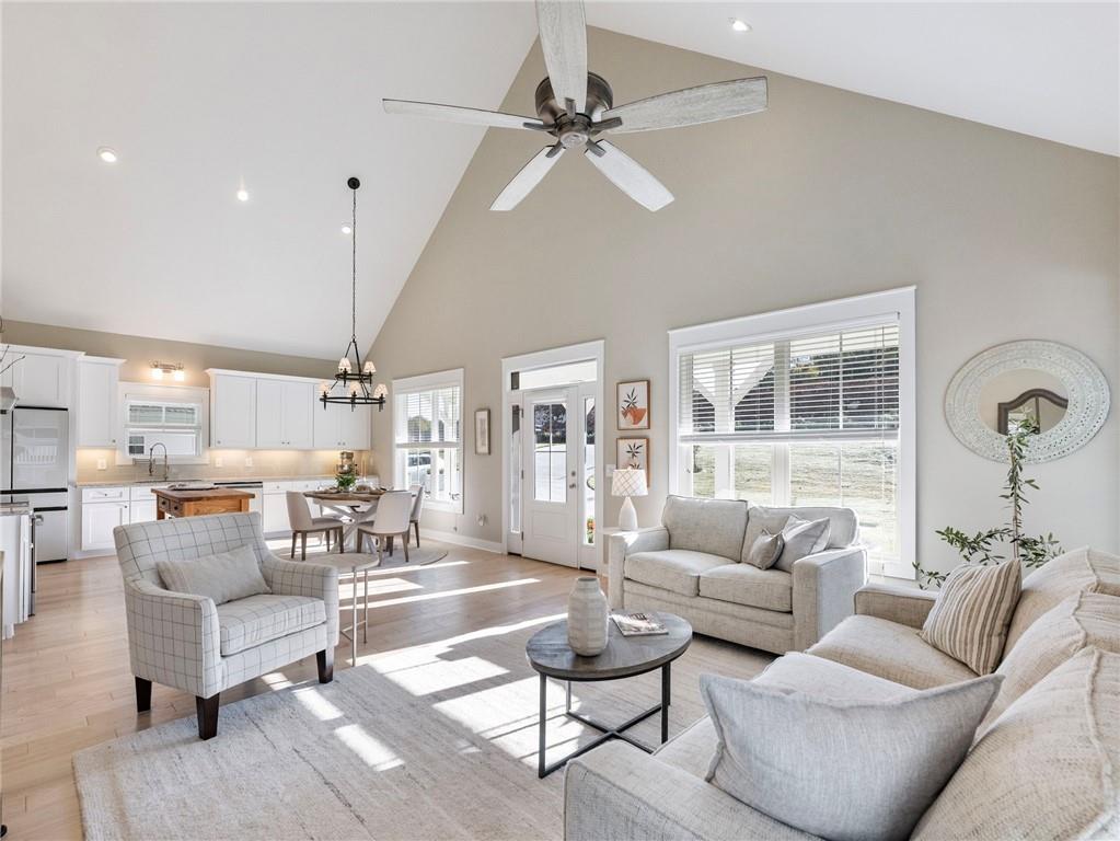 232 Campbell Street Cleveland, GA 30528 - Photo 4 of 37 a living room with furniture and a large window