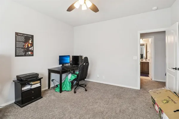 a view of workspace with furniture