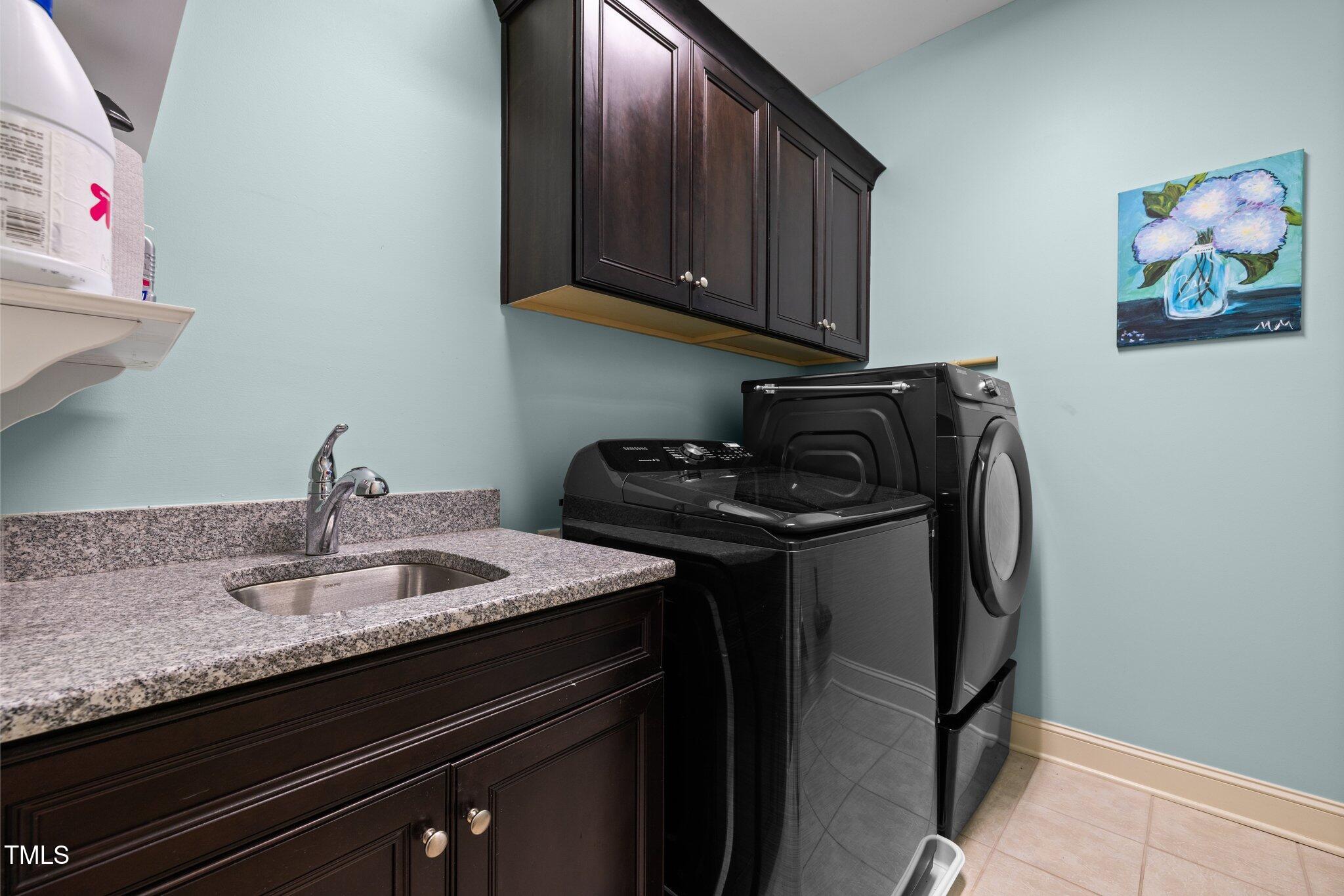 12216 Kyle Abbey Lane Raleigh, NC 27613 - Photo 34 of 60 a close view of a sink and cabinets in the kitchen