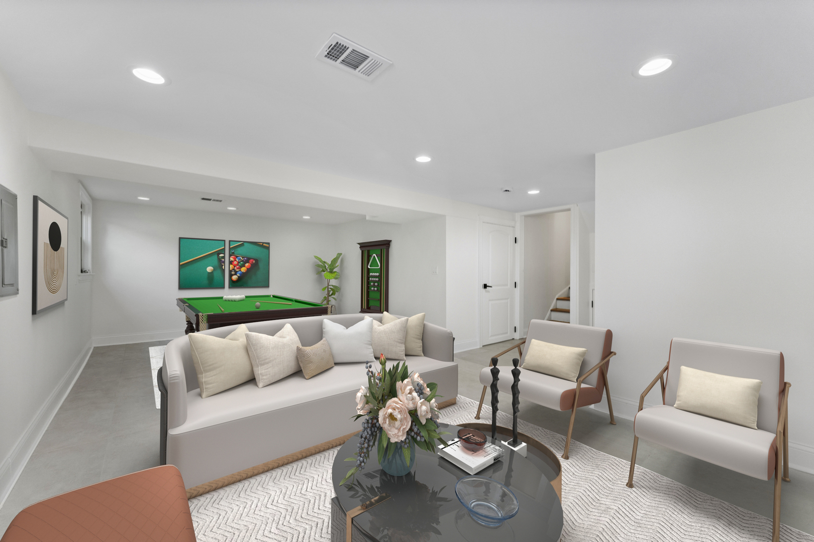 208 47th Street Western Springs, IL 60558 - Photo 32 of 53 a living room with furniture and a couch