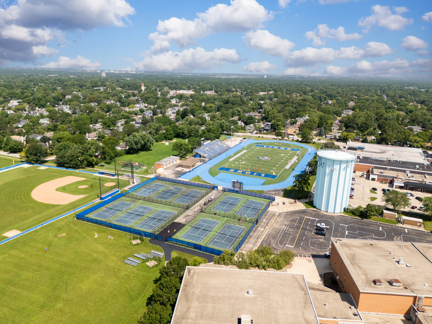 208 47th Street Western Springs, IL 60558 - Photo 49 of 53 an aerial view of residential houses with outdoor space