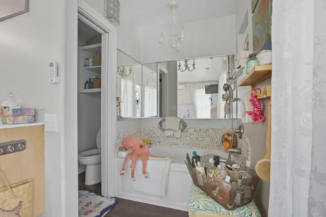 a view of balcony with couch