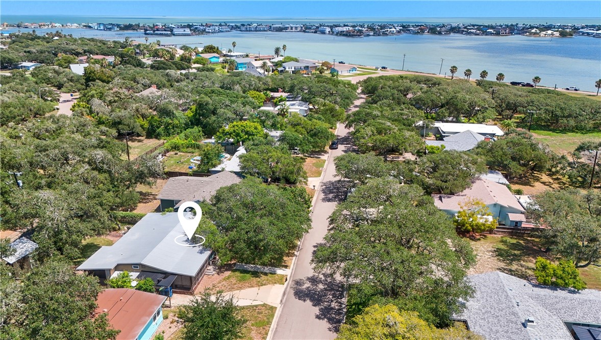 1908 Glass Avenue Rockport, TX 78382 - Photo 38 of 40 an aerial view of a city with lake view