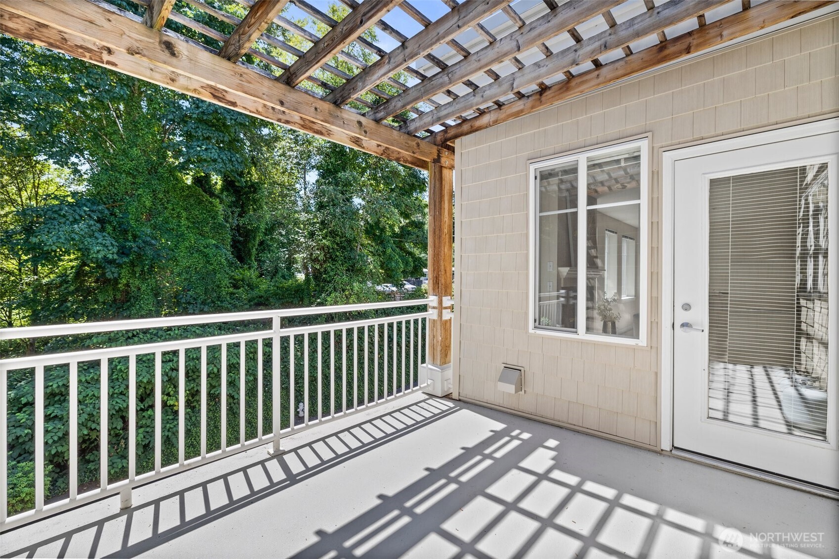 17432 Bothell Way Northeast, Unit B302 Bothell, WA 98011 - Photo 25 of 38 a view of balcony with wooden floor