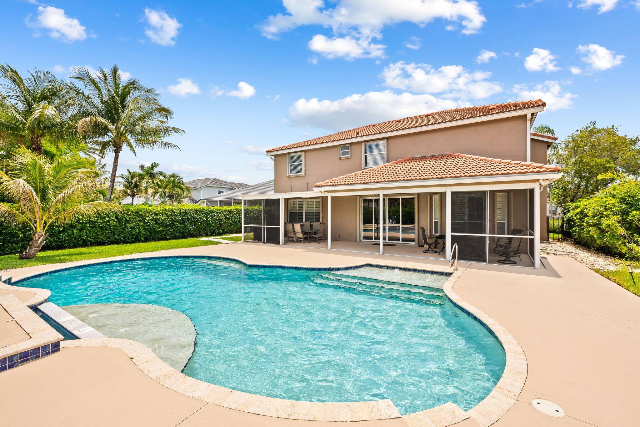 12781 Yardley Drive Boca Raton, FL 33428 - Photo 28 of 55 a view of a house with swimming pool and sitting area