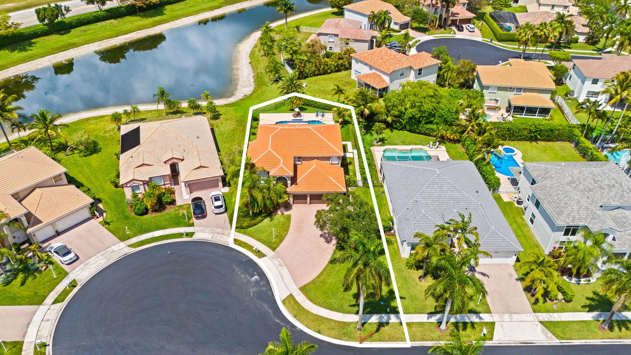 12781 Yardley Drive Boca Raton, FL 33428 - Photo 34 of 55 an aerial view of a house with a swimming pool