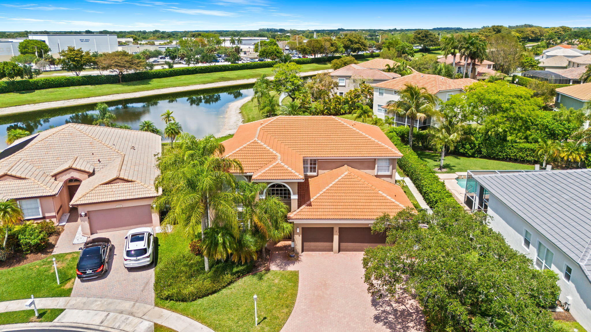 12781 Yardley Drive Boca Raton, FL 33428 - Photo 5 of 55 Aerial Front View
