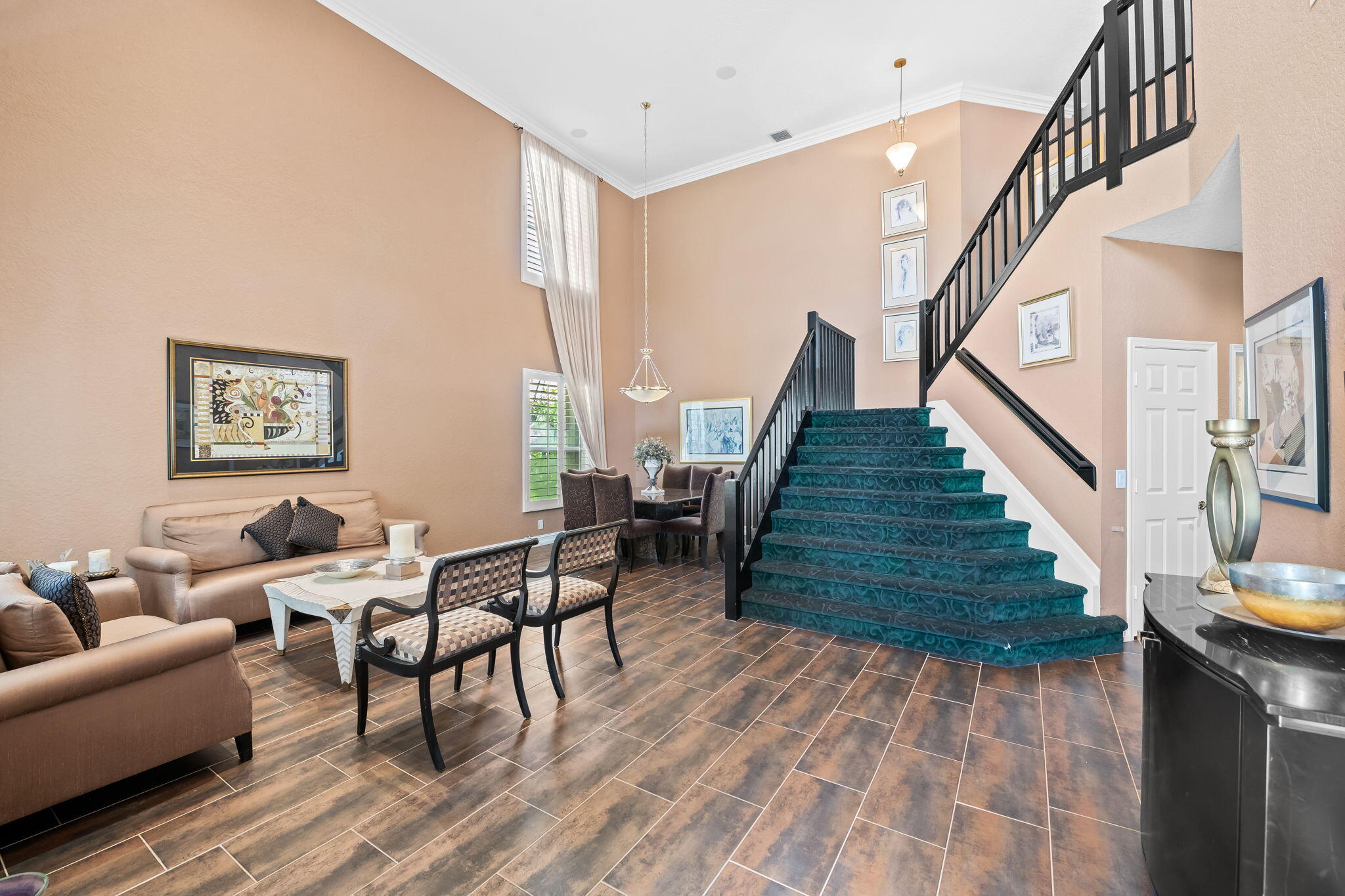 12781 Yardley Drive Boca Raton, FL 33428 - Photo 8 of 55 a living room with furniture and stairs