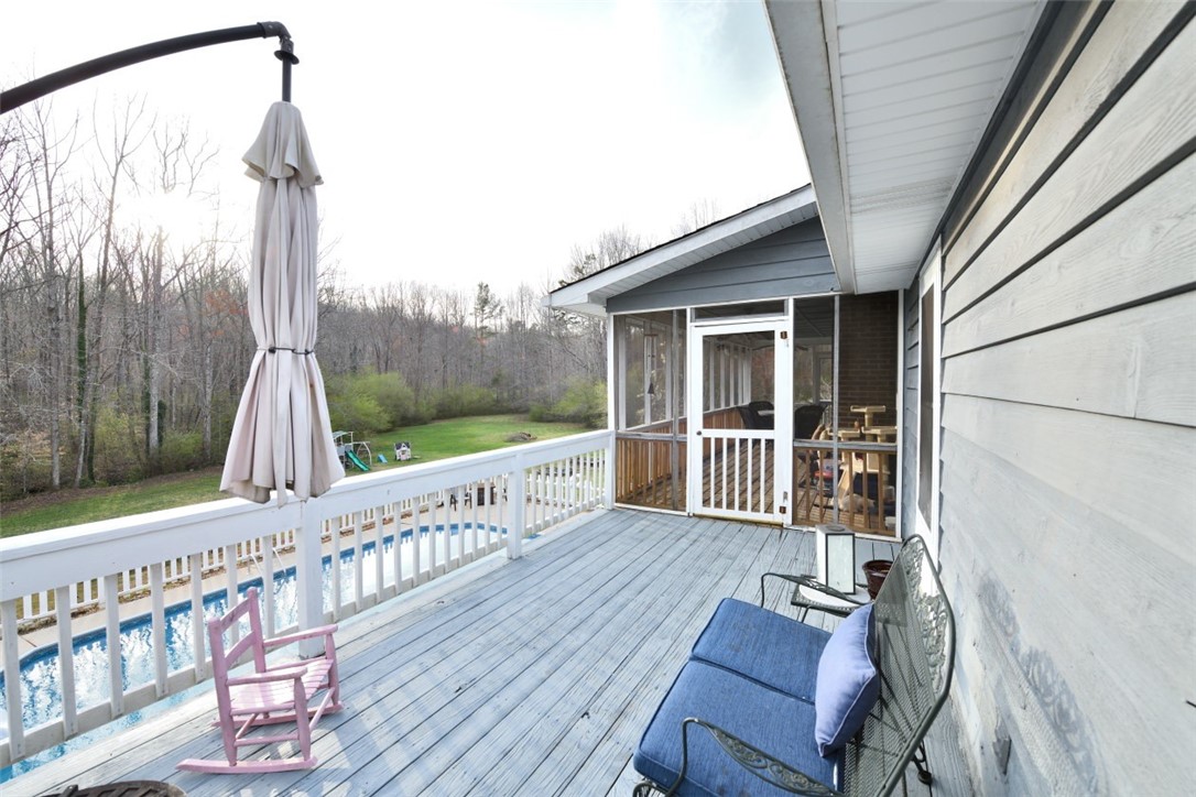 311 Brewer Road Walhalla, SC 29691 - Photo 30 of 37 LARGE SCREENED PORCH AND THEN OPEN DECK FOR BBQ