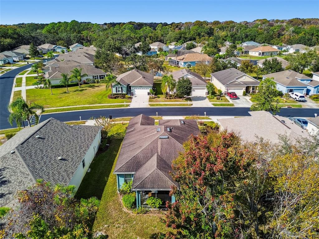 11150 Paradise Pointe Way New Port Richey, FL 34654 - Photo 43 of 91 an aerial view of residential houses with outdoor space and swimming pool