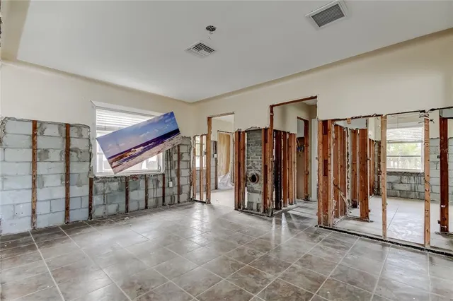 a view of an empty room