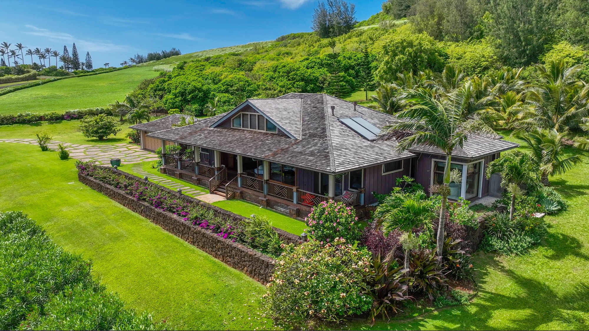 2332 Makana Ano Place Kilauea, HI 96754 - Photo 24 of 30 an aerial view of house with yard and outdoor seating