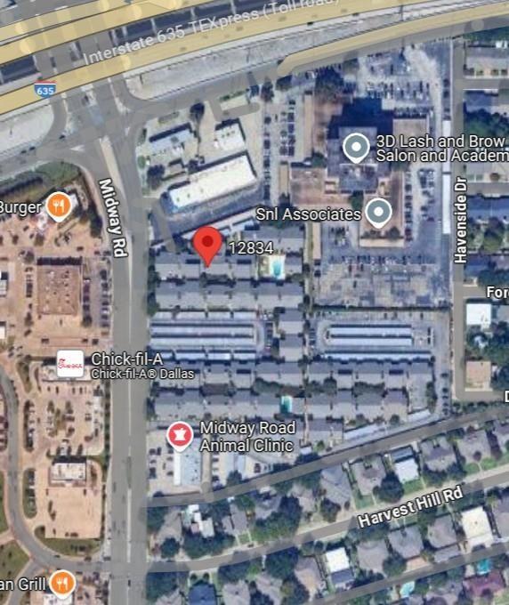 12834 Midway Road, Unit 2110 Dallas, TX 75244 - Photo 21 of 22 Map of property location