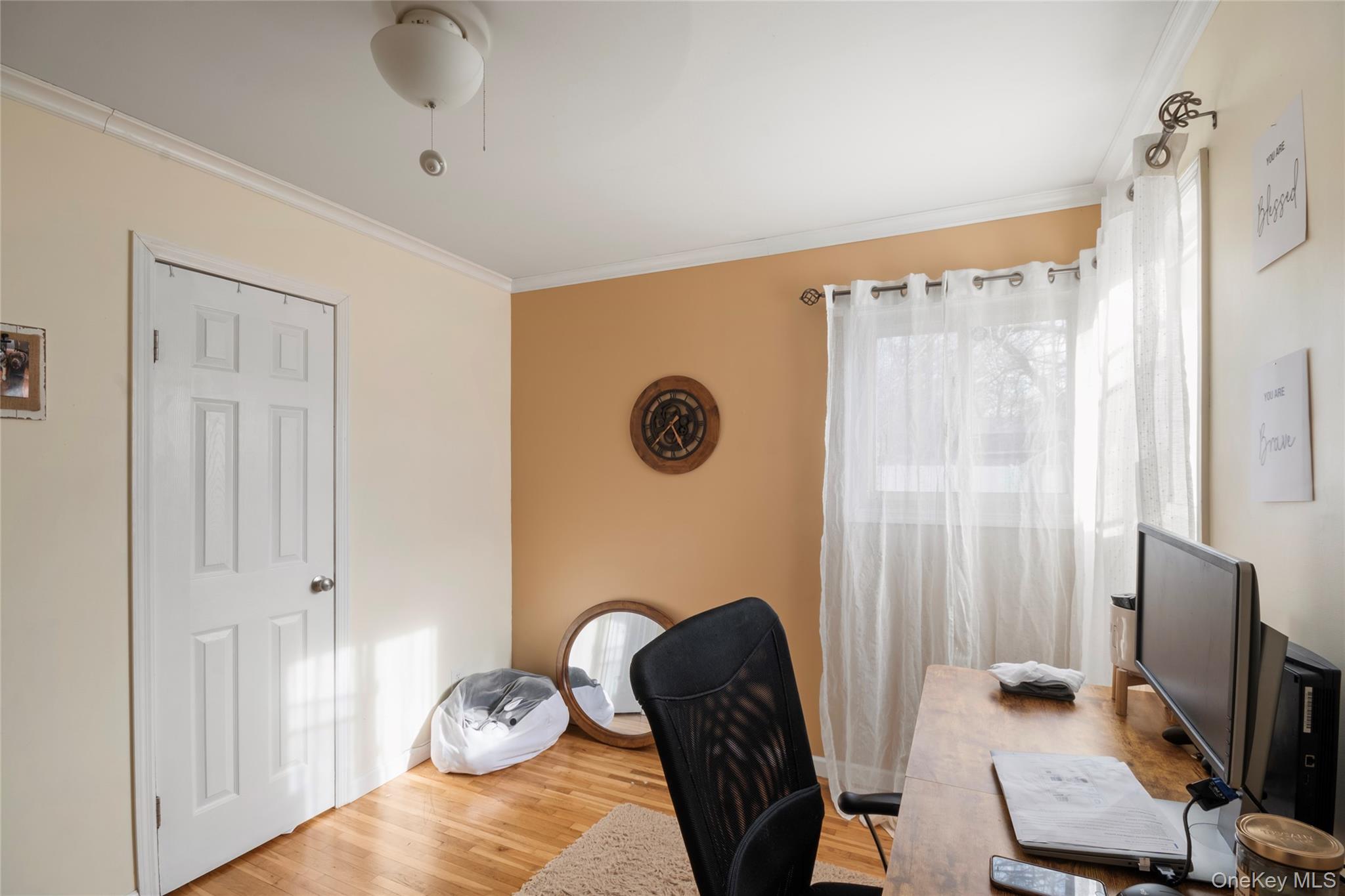 277 Horseblock Road Farmingville, NY 11738 - Photo 16 of 28 Office space featuring ornamental molding and wood finished floors
