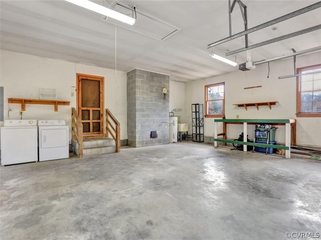1570 Graves Road Sandston, VA 23150 - Photo 21 of 26 Garage Has Workshop Bench, Utility Sink & Second A