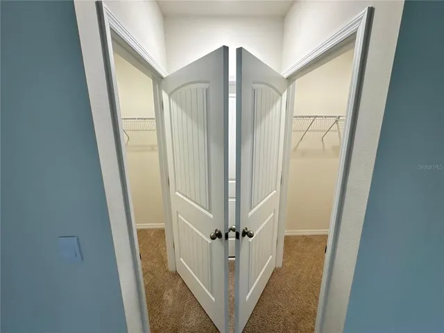 a view of a house with hallway