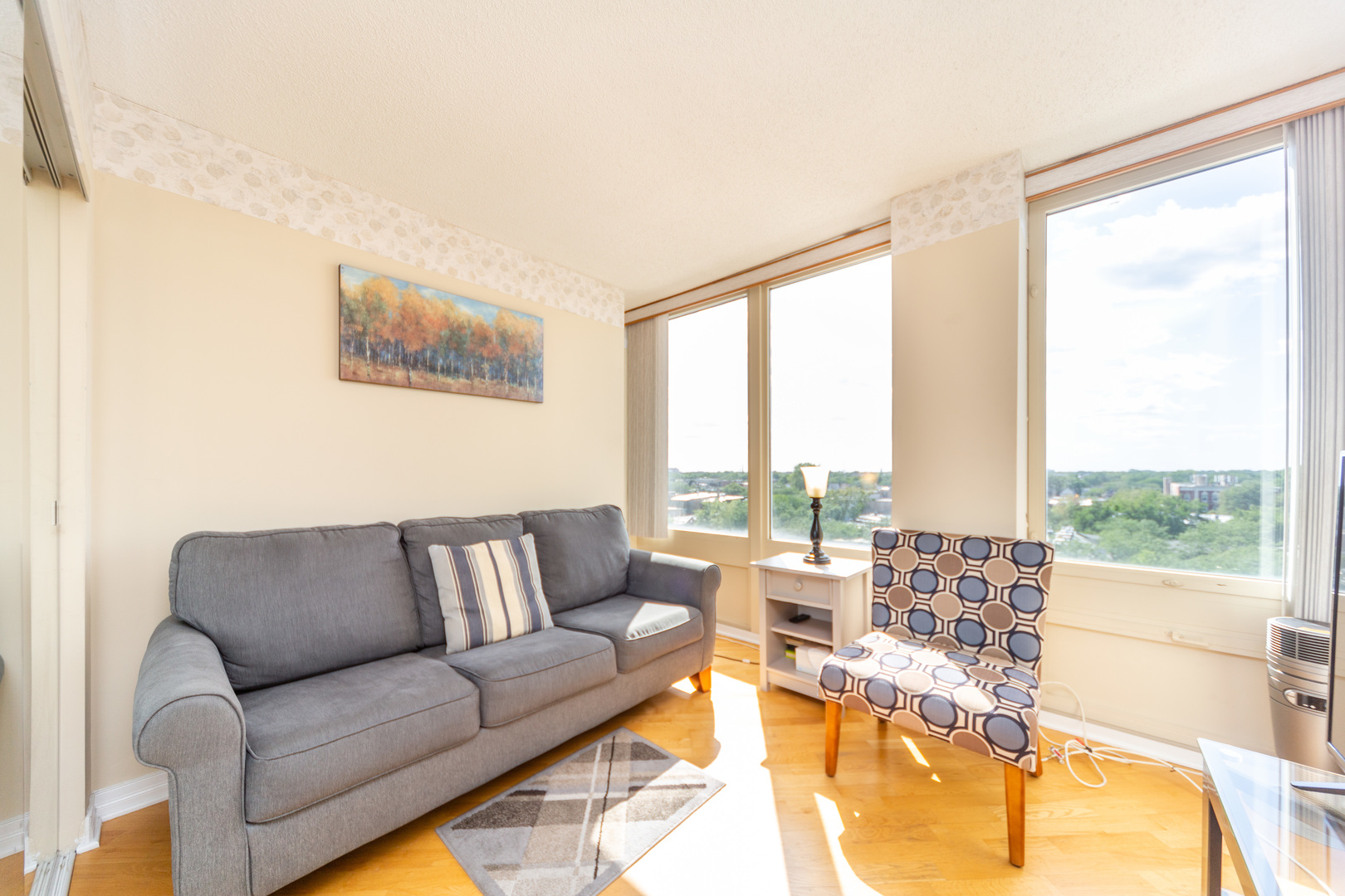 5320 North Sheridan Road, Unit 802 Chicago, IL 60640 - Photo 16 of 26 a living room with furniture and a large window
