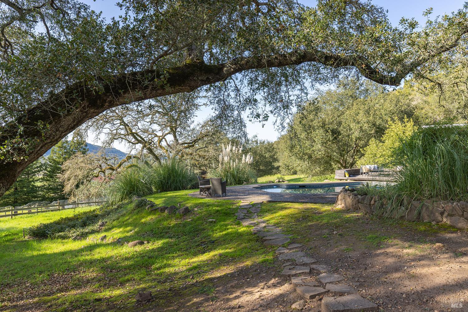 5815 Bennett Valley Road Santa Rosa, CA 95404 - Photo 13 of 50 a view of yard with green space and trees around