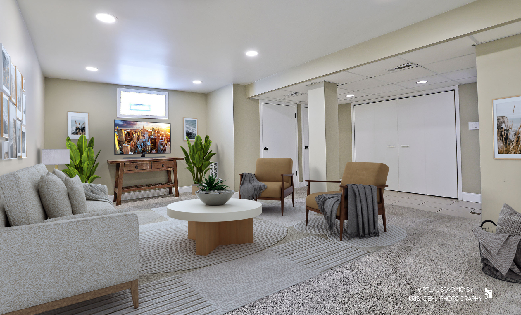 956 Spring Road Elmhurst, IL 60126 - Photo 13 of 26 a living room with furniture and a potted plant
