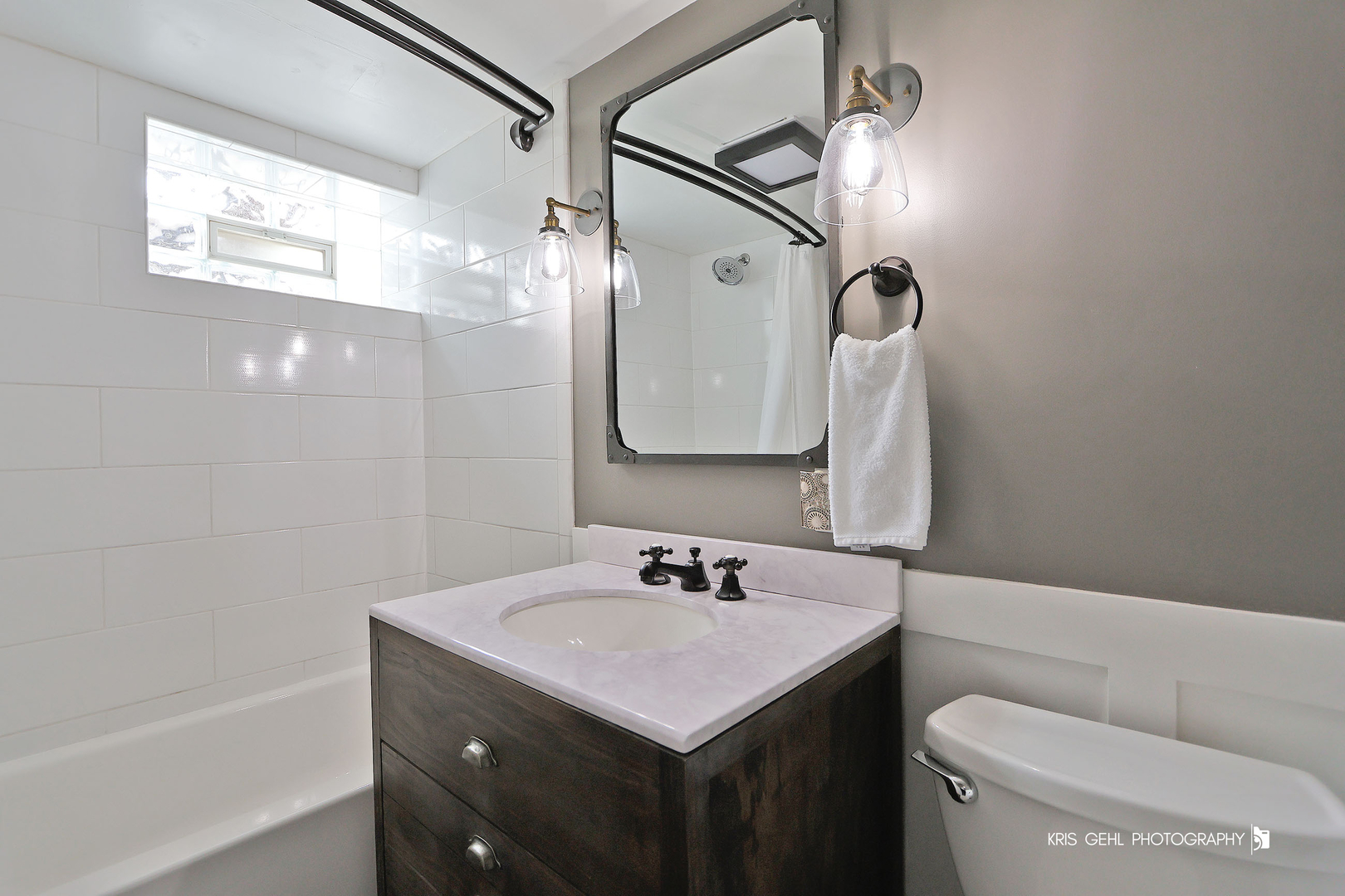 956 Spring Road Elmhurst, IL 60126 - Photo 15 of 26 a bathroom with a granite countertop sink toilet and shower