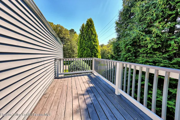 a yard with wooden fence