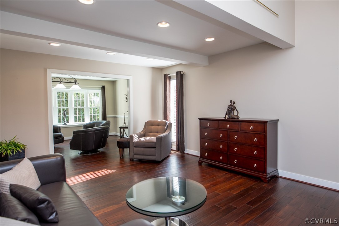 3402 Walkers Ferry Road Midlothian, VA 23112 - Photo 9 of 44 a living room with furniture and wooden floor