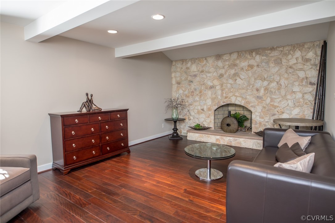 3402 Walkers Ferry Road Midlothian, VA 23112 - Photo 10 of 44 a living room with furniture and a fireplace