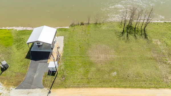 a view of an outdoor space and a lake view