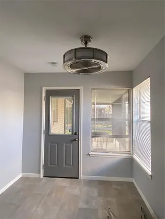 a view of an entryway of a house