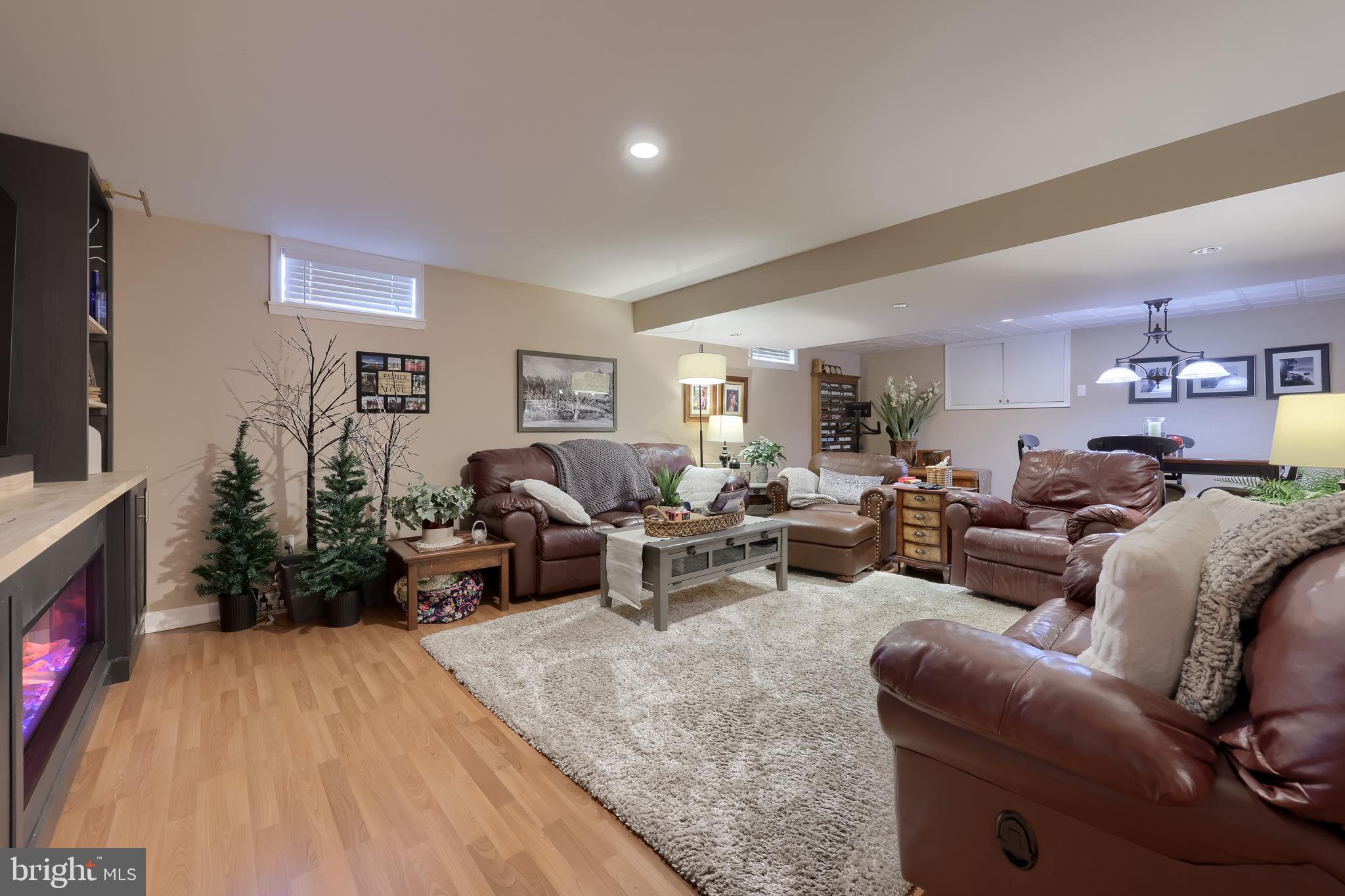 315 Royal Hunt Way Lititz, PA 17543 - Photo 55 of 67 a living room with furniture a flat screen tv and a fireplace