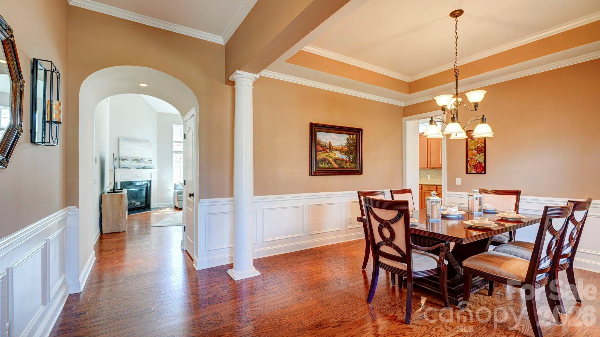 1162 Gold Rush Court Fort Mill, SC 29708 - Photo 21 of 21 a view of a dining room with furniture window and wooden floor