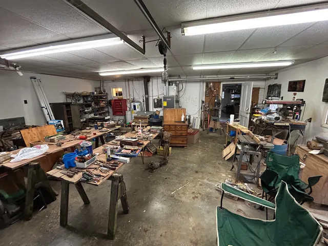 a house with trees in the background