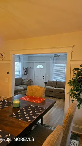 a view of backyard with furniture