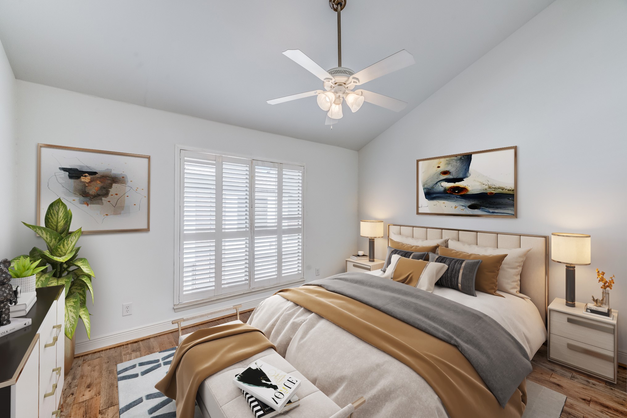 708 Fowler Street Houston, TX 77007 - Photo 10 of 42 a bedroom with bed and a window
