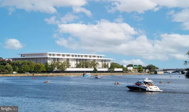 a view of a city with tall buildings
