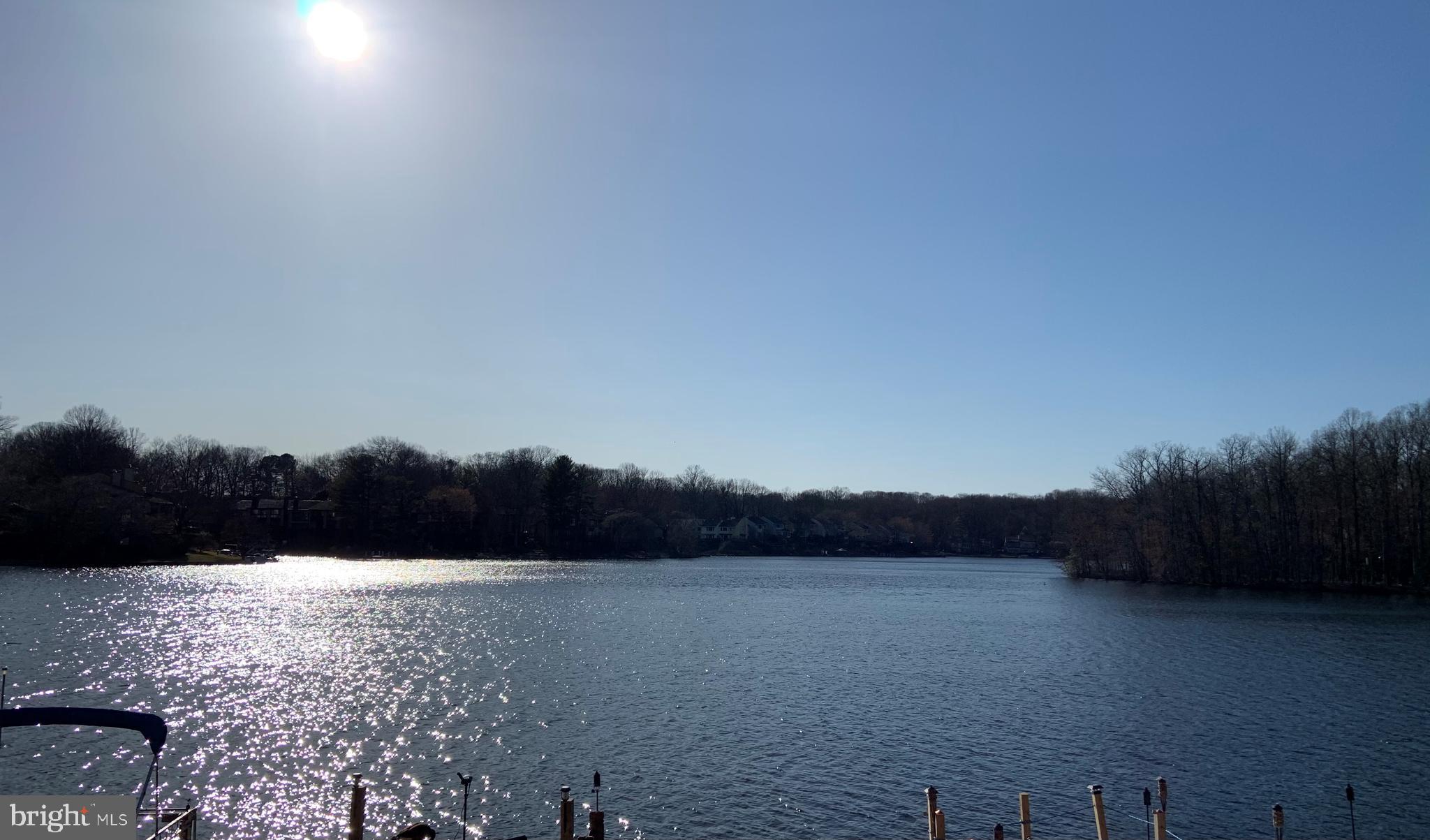 a view of lake and mountain