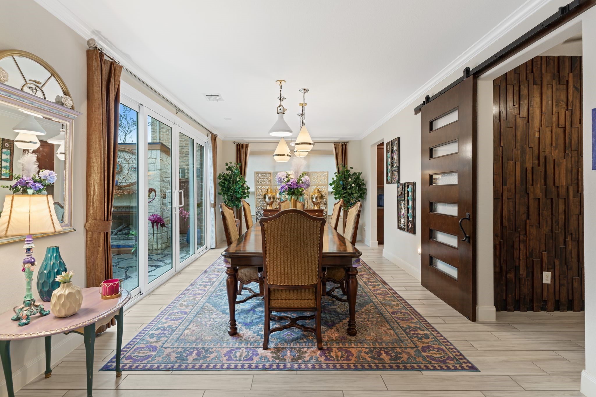 51 Scepter Ridge Sugar Land, TX 77498 - Photo 8 of 48 a view of a dining room with furniture window and wooden floor