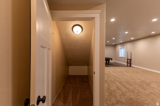3565 West 1350th Street North Vernal, UT 84078 - Photo 45 of 54 Spacious room featuring neutral carpeting, recessed ceiling lighting, and a window with blinds