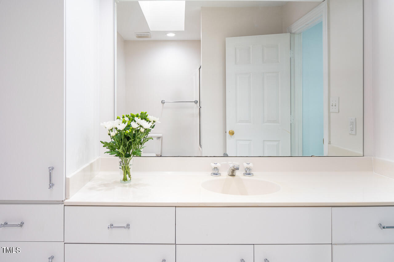 479 Beechmast Pittsboro, NC 27312 - Photo 18 of 22 a bathroom with a sink and a mirror