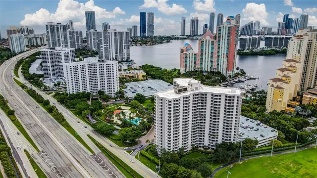 an aerial view of a city