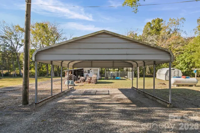 a house with trees in front of it