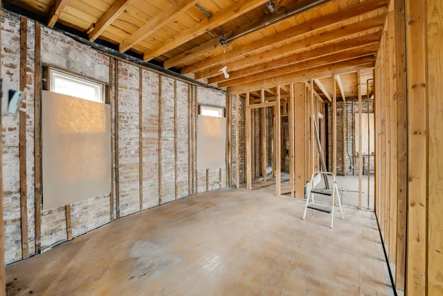 a view of an empty room and window