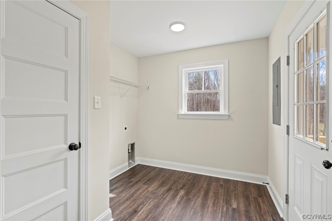 1548 Cartersville Road Goochland, VA 23063 - Photo 17 of 33 a view of an empty room with wooden floor and a window