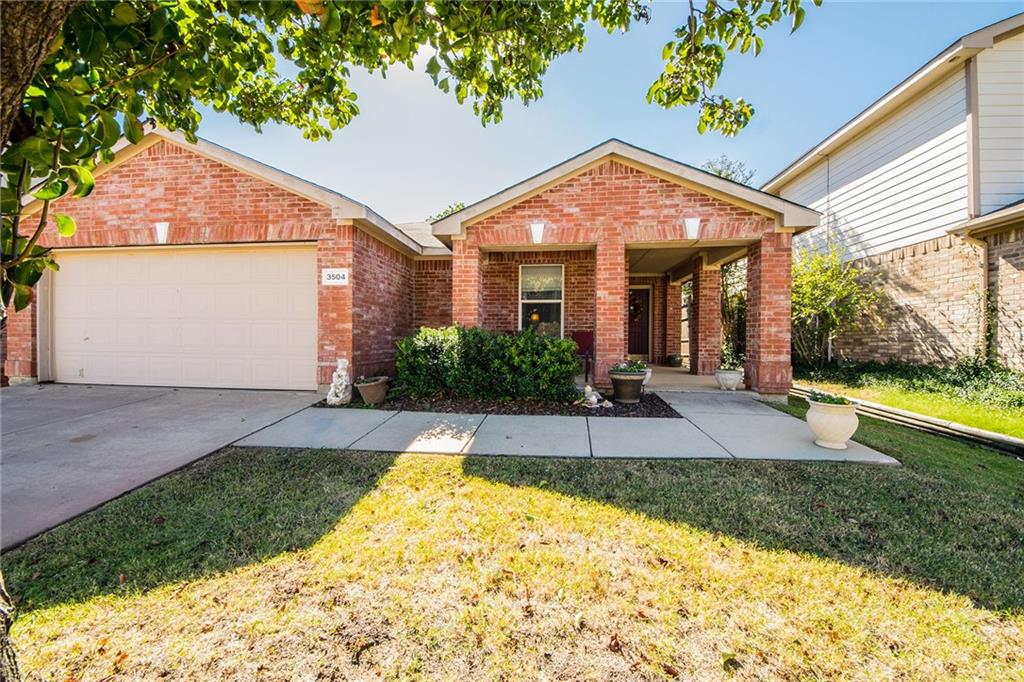 a view of a house with palm trees and a yard with plants